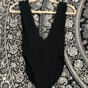 LIZA BRUCE 💗SWIMWEAR DESIGNER BLACK KNIT